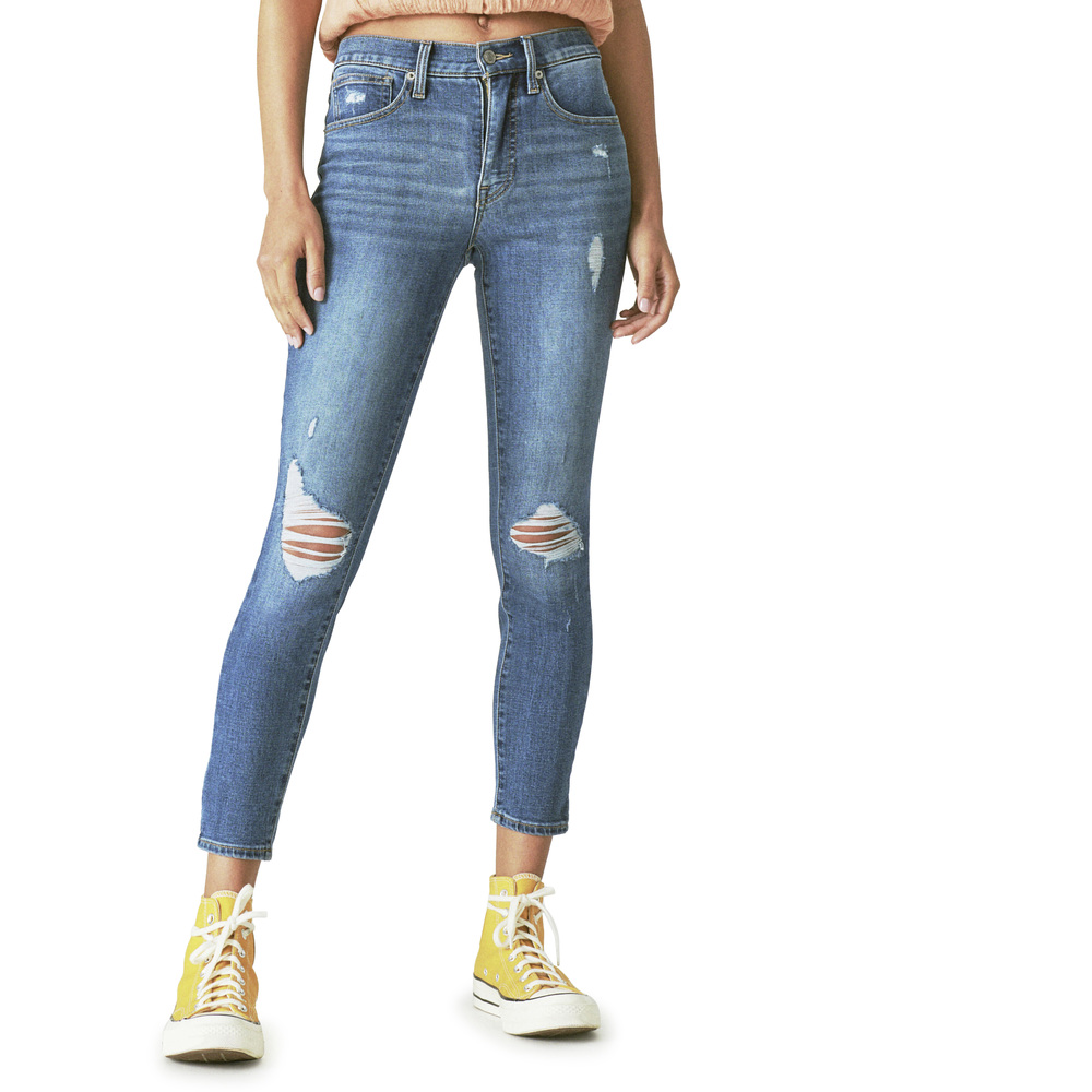 Lucky Brand High Rise Bridgette Skinny Destruct - Finchley Road